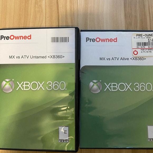Set Lot 2 Games MX vs ATV Alive & Untamed Xbox 360 No Case - Picture 4 of 4